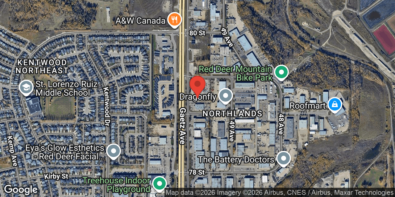 Map showing the property location